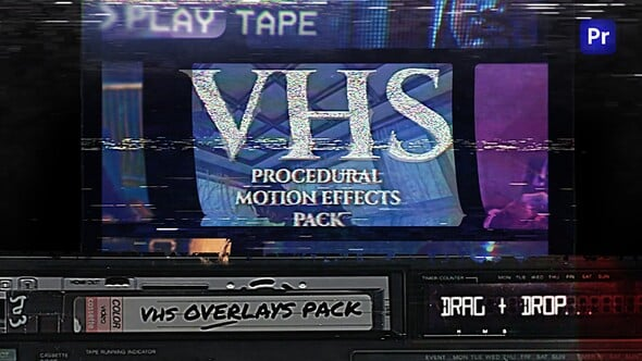 Procedural Distortion Effects For Premiere Pro : VHS Overlays, VCR, Retro CRT, Old TV Filters（885648）-技能树